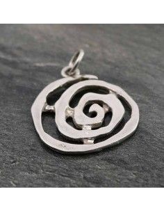 Colgante Espiral plata 2