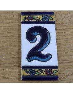 Número cerámica 2