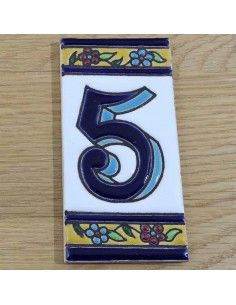 Número cerámica 5