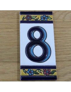 Número cerámica 8